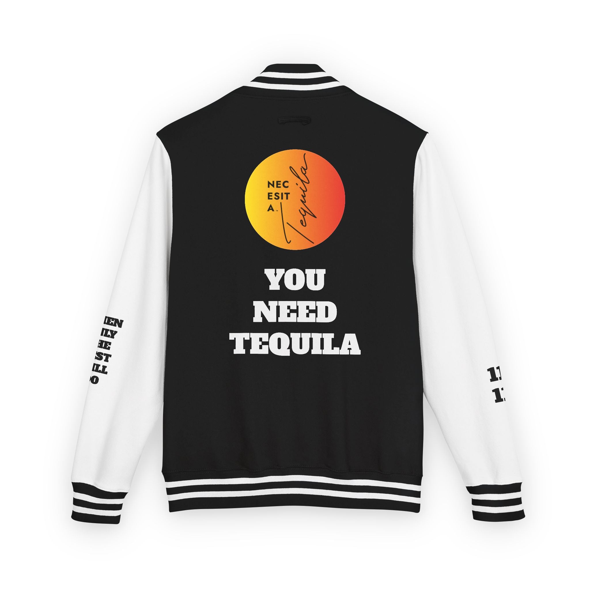 Letterman Jacket — "You Need Tequila" Varsity Bomber
