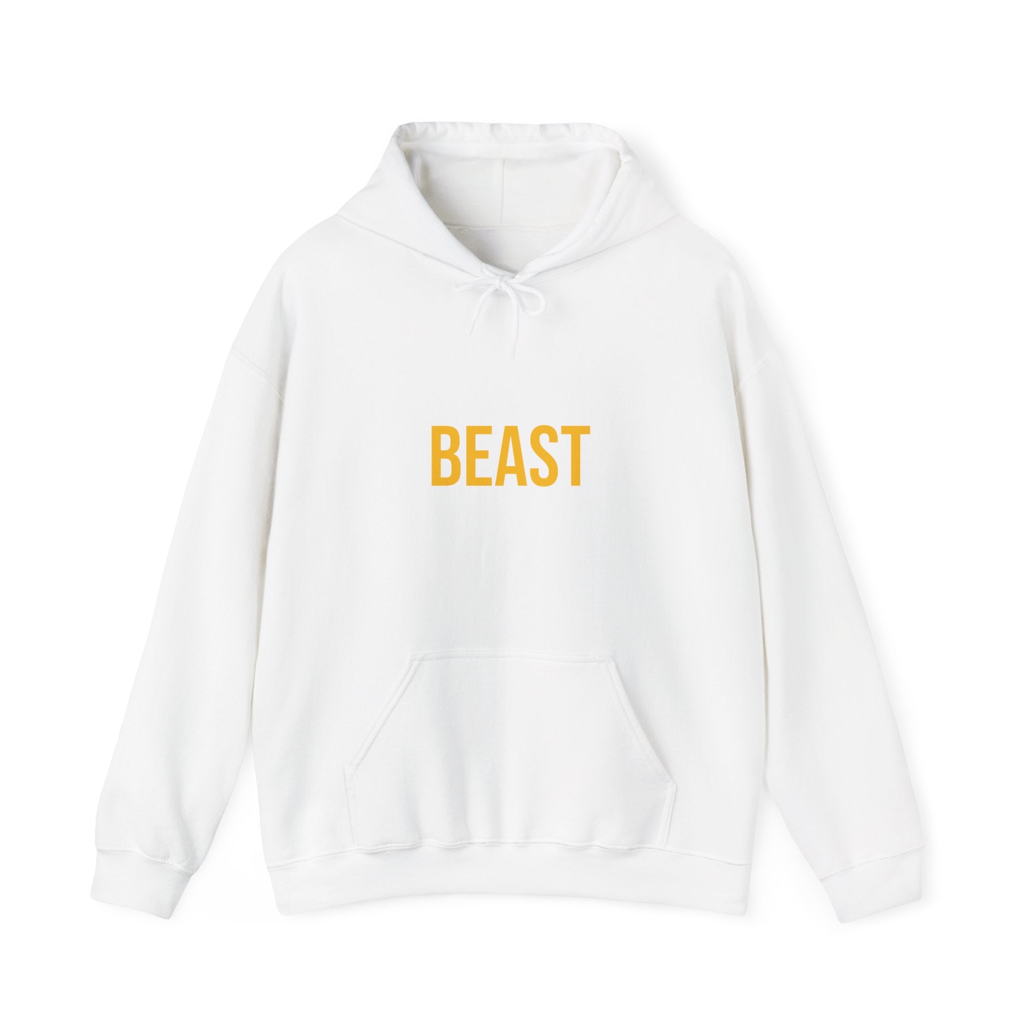 BEAST Hoodie — Bold Minimalist Graphic Hooded Sweatshirt with Sunset Logo